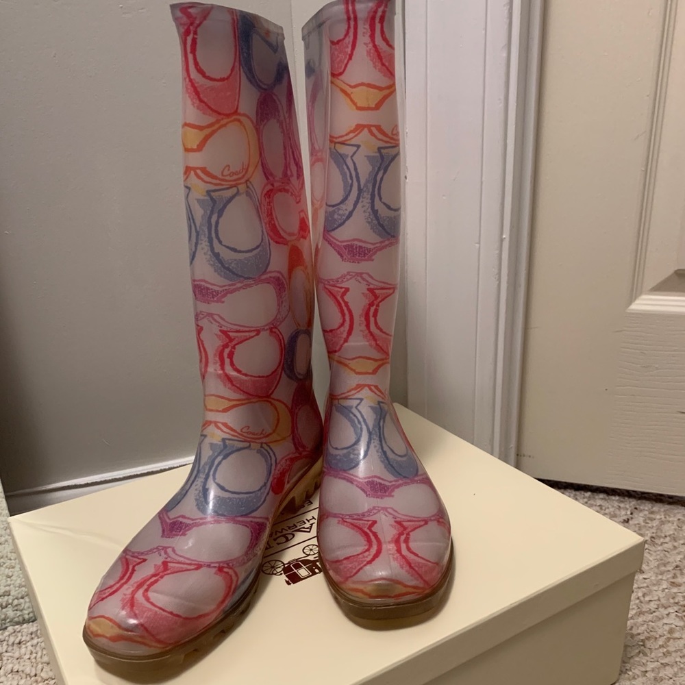 Coach Rainboot size 10